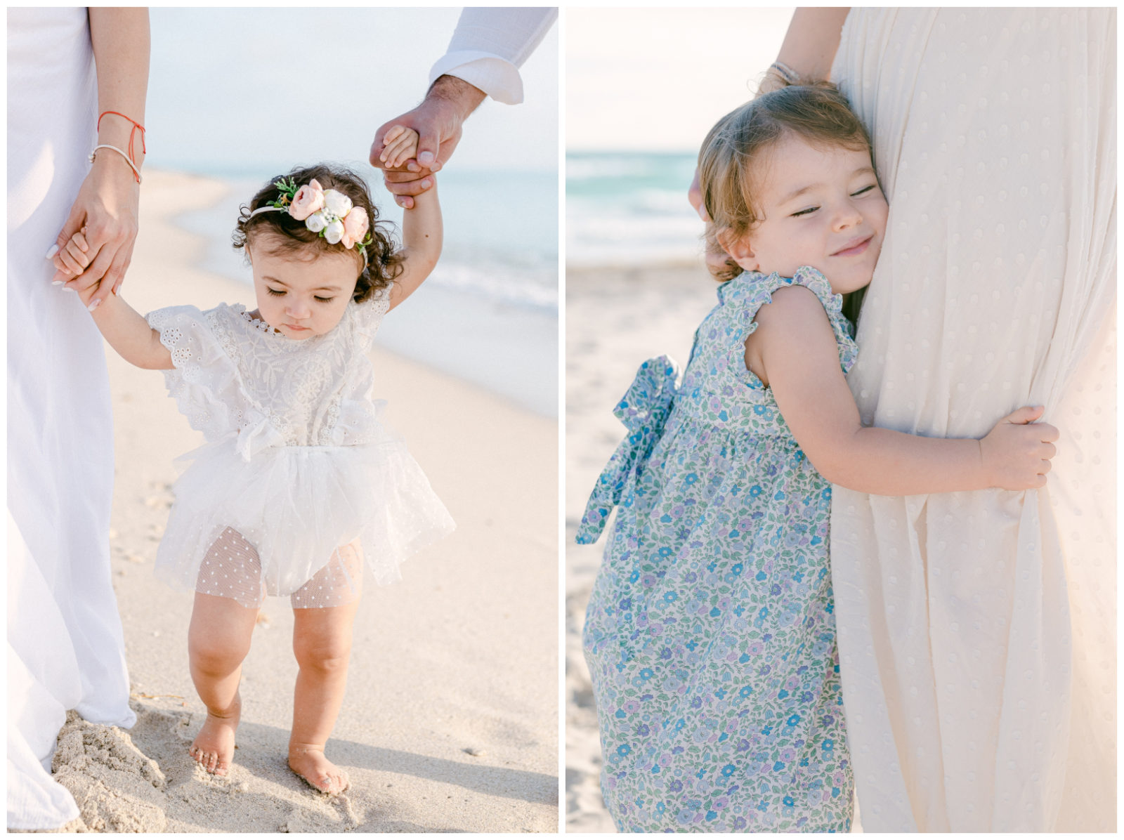 Baby girl walking on the beach outfit ideas