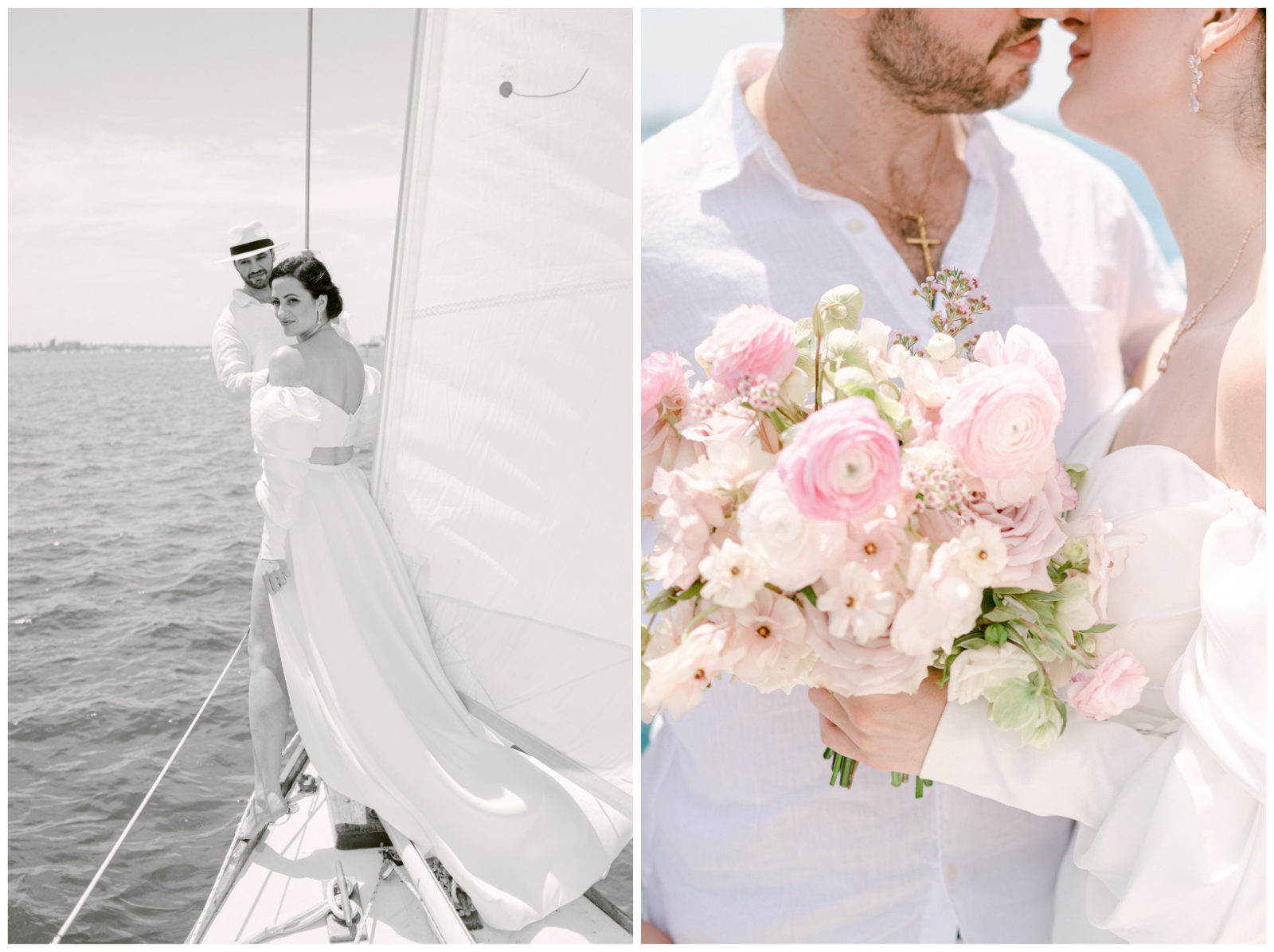 A magical southern wedding on a sailboat in South Florida