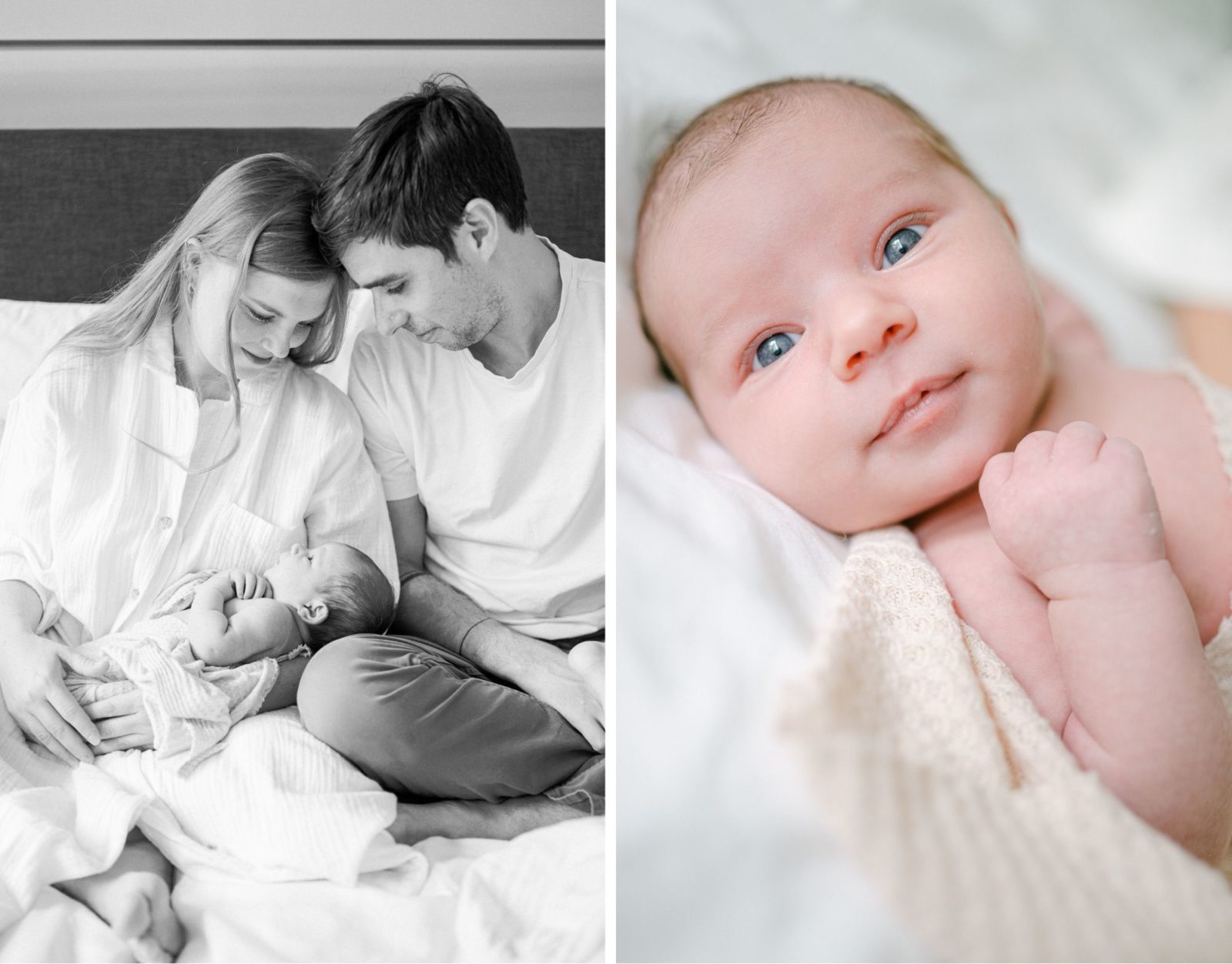 At home lifestyle newborn session