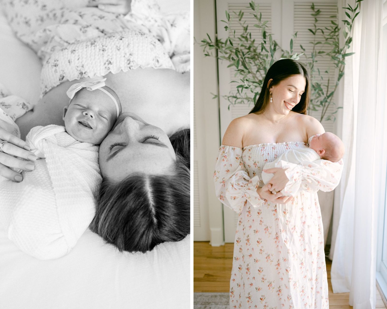 Dreamy photos of mom and her newborn baby 