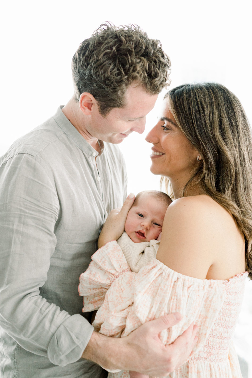 New family portrait with newborn 