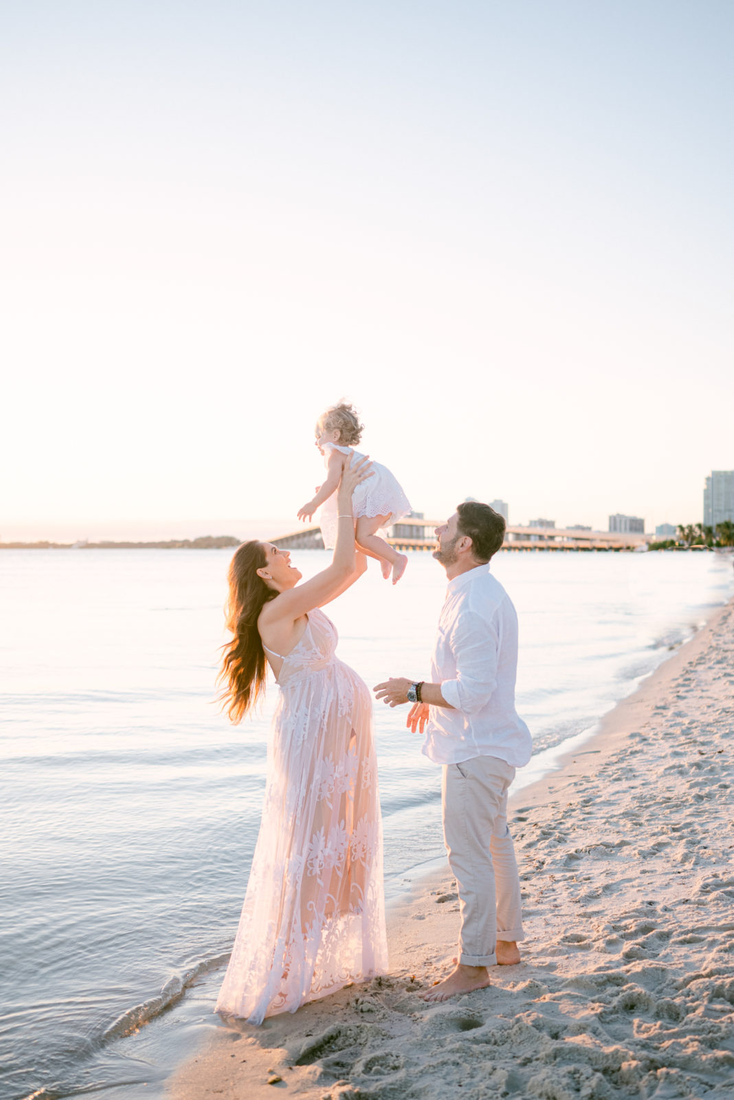 Miami Sunset Beach Maternity Photos
