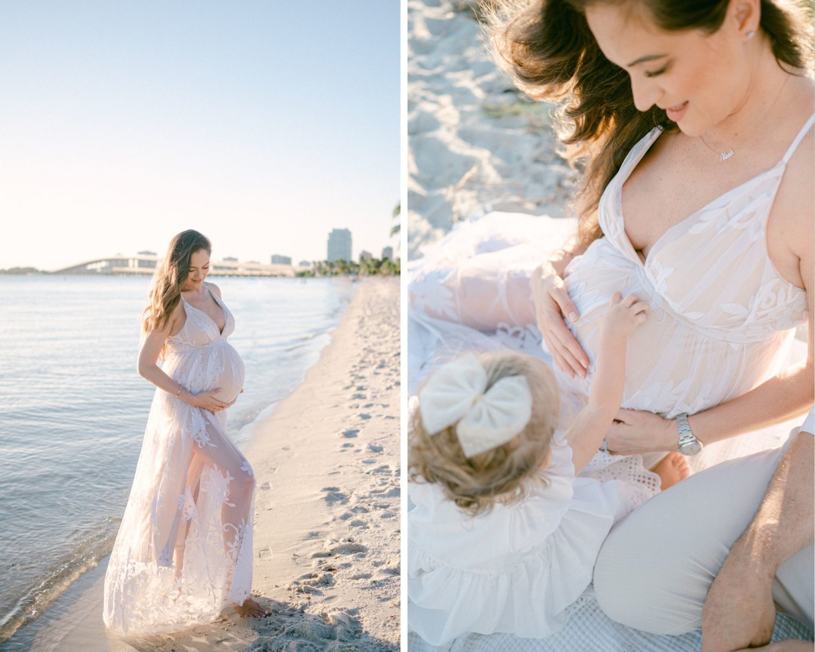 Miami Sunset Beach Maternity Photos