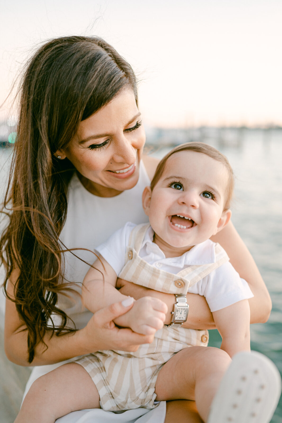 Mom laughing with her toddler by Miami Children Photographer