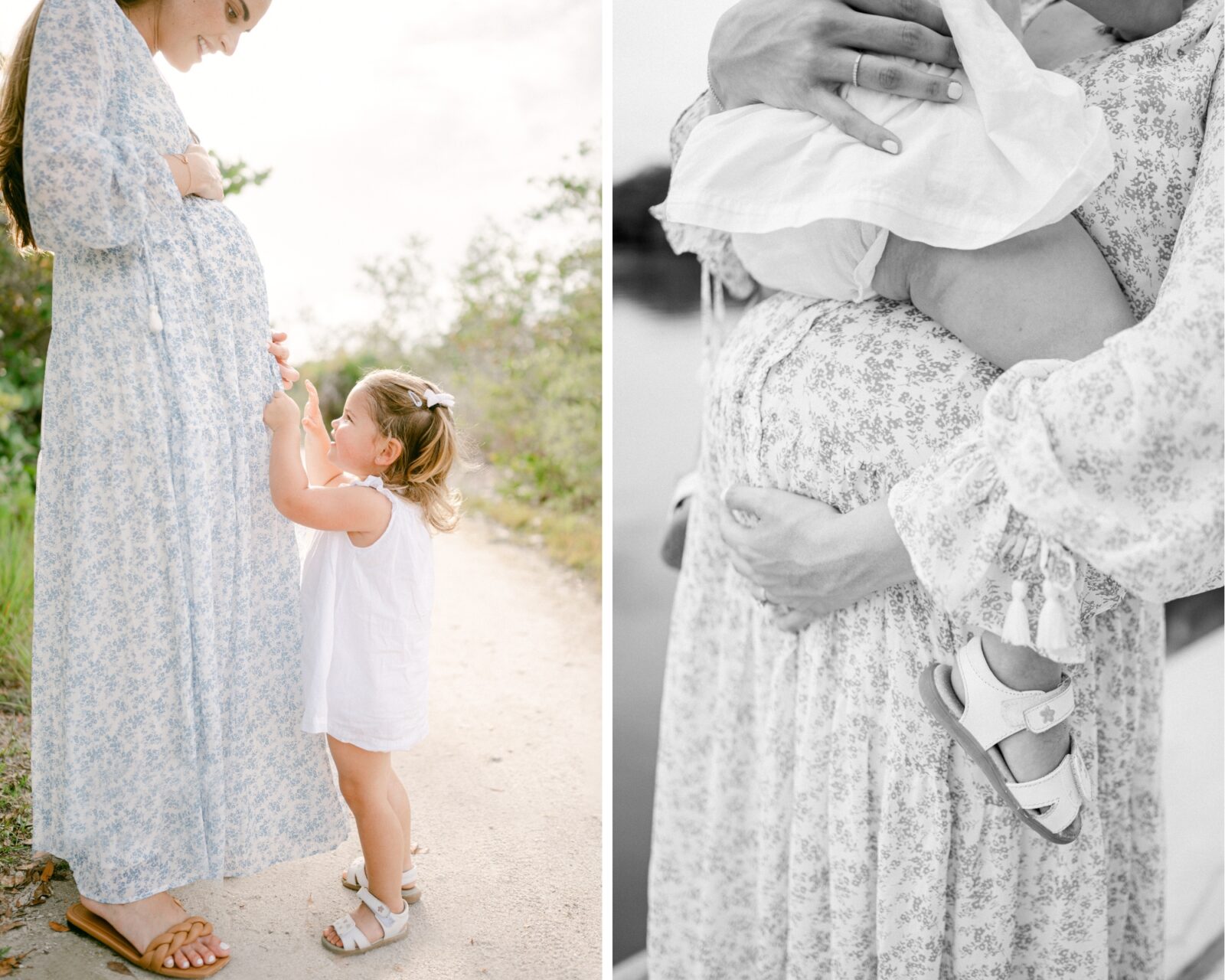 Miami Maternity photos with mom and toddler