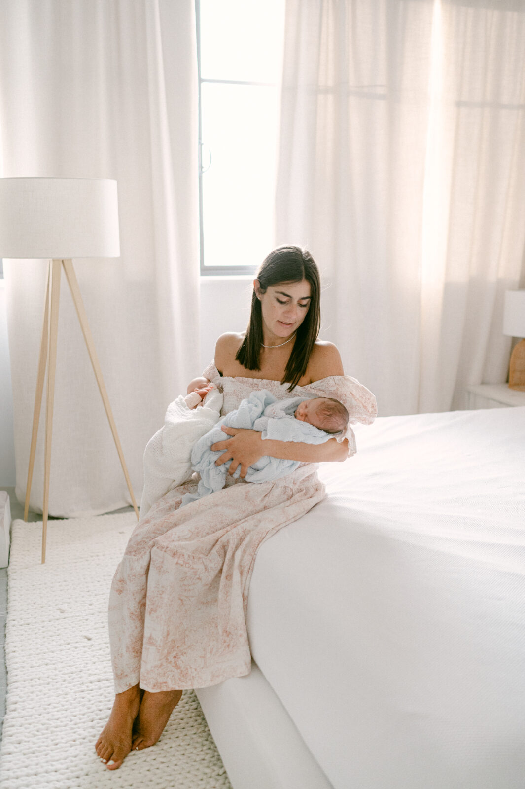 At Home Newborn Twin Photography in Miami