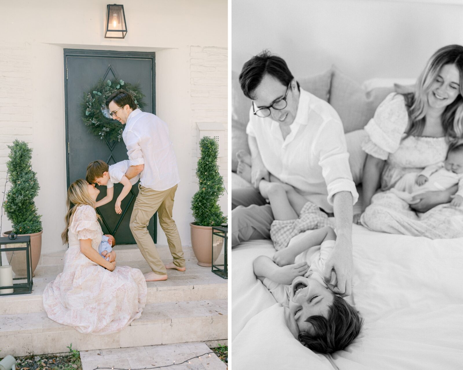 Fun prompts during newborn photography in Miami