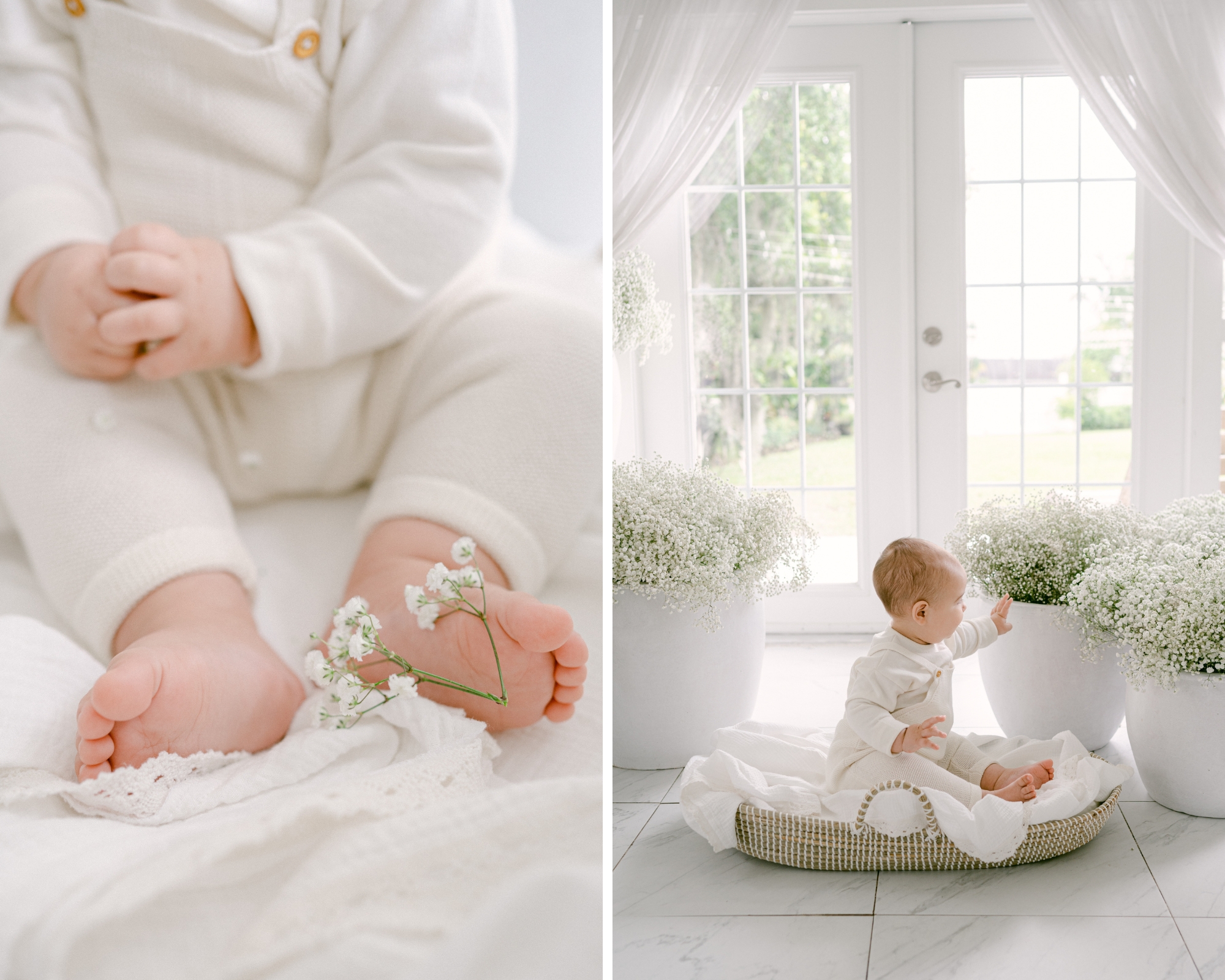 Baby details with baby's breath