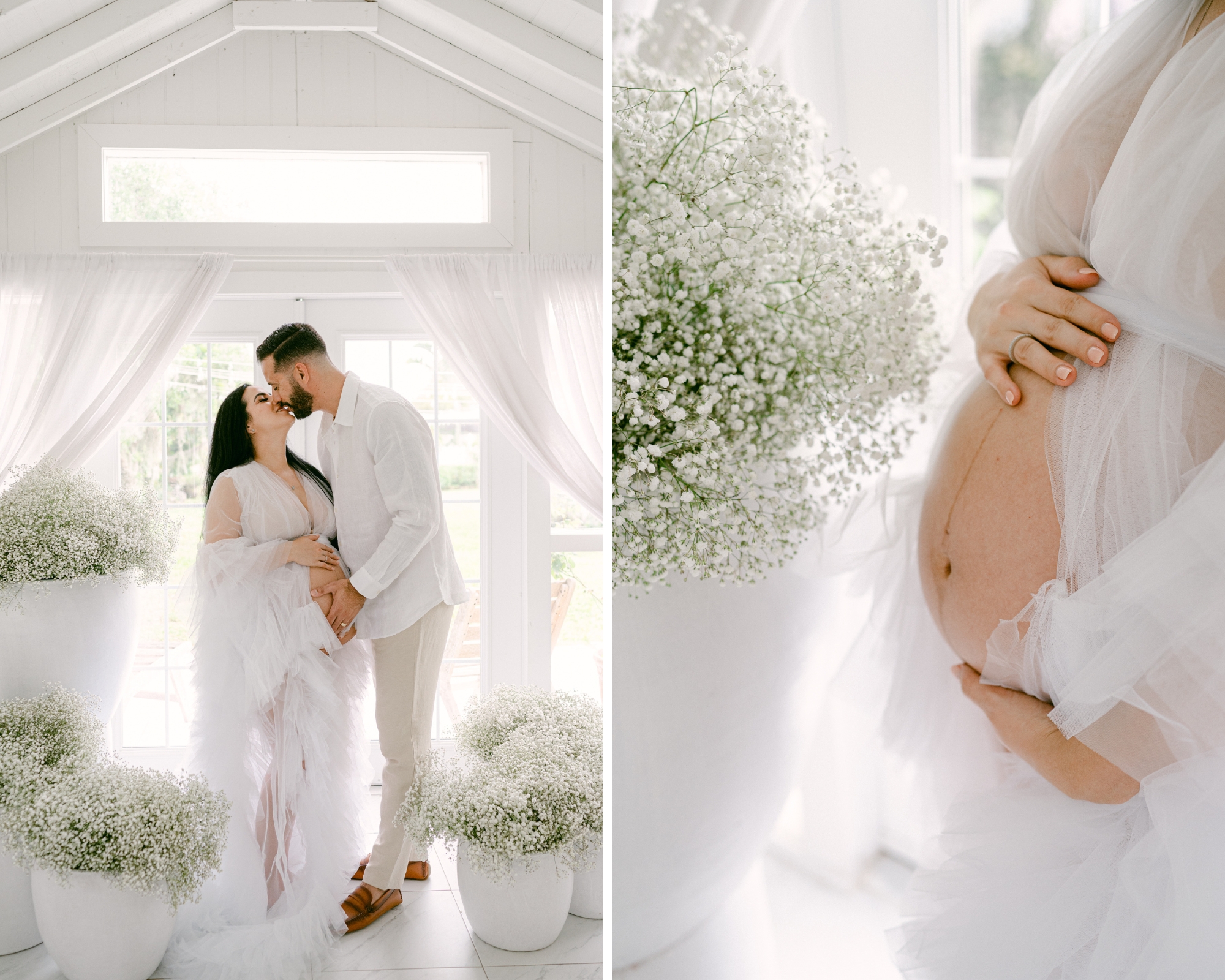 Luxury Miami Maternity Photoshoot | White Cottage
