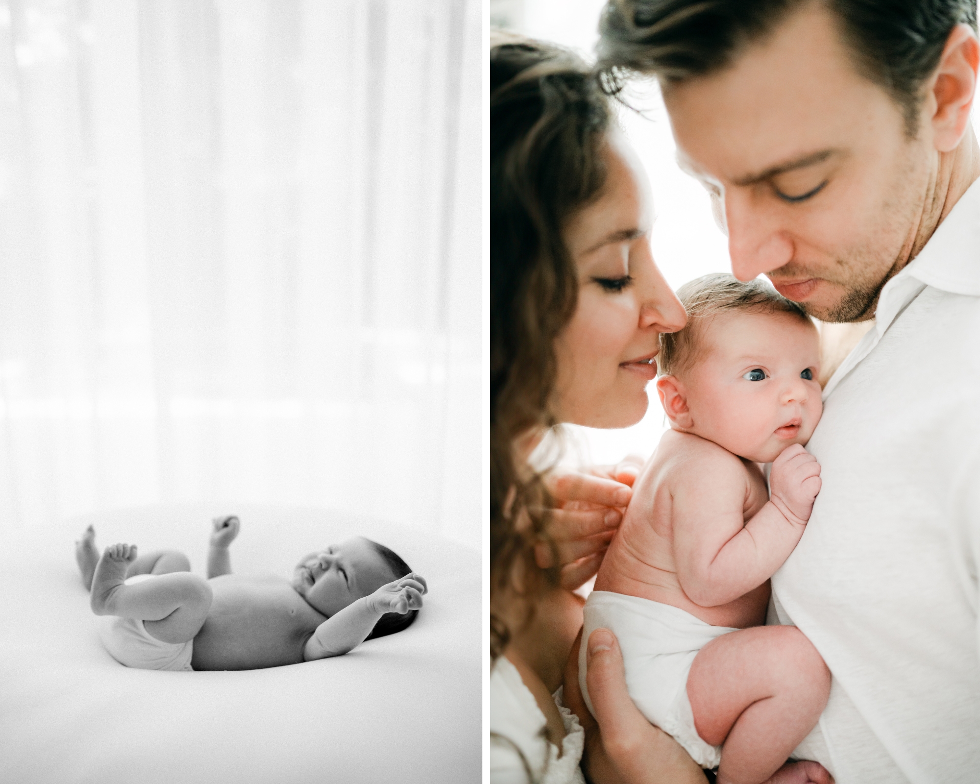 Lifestyle newborn session at home