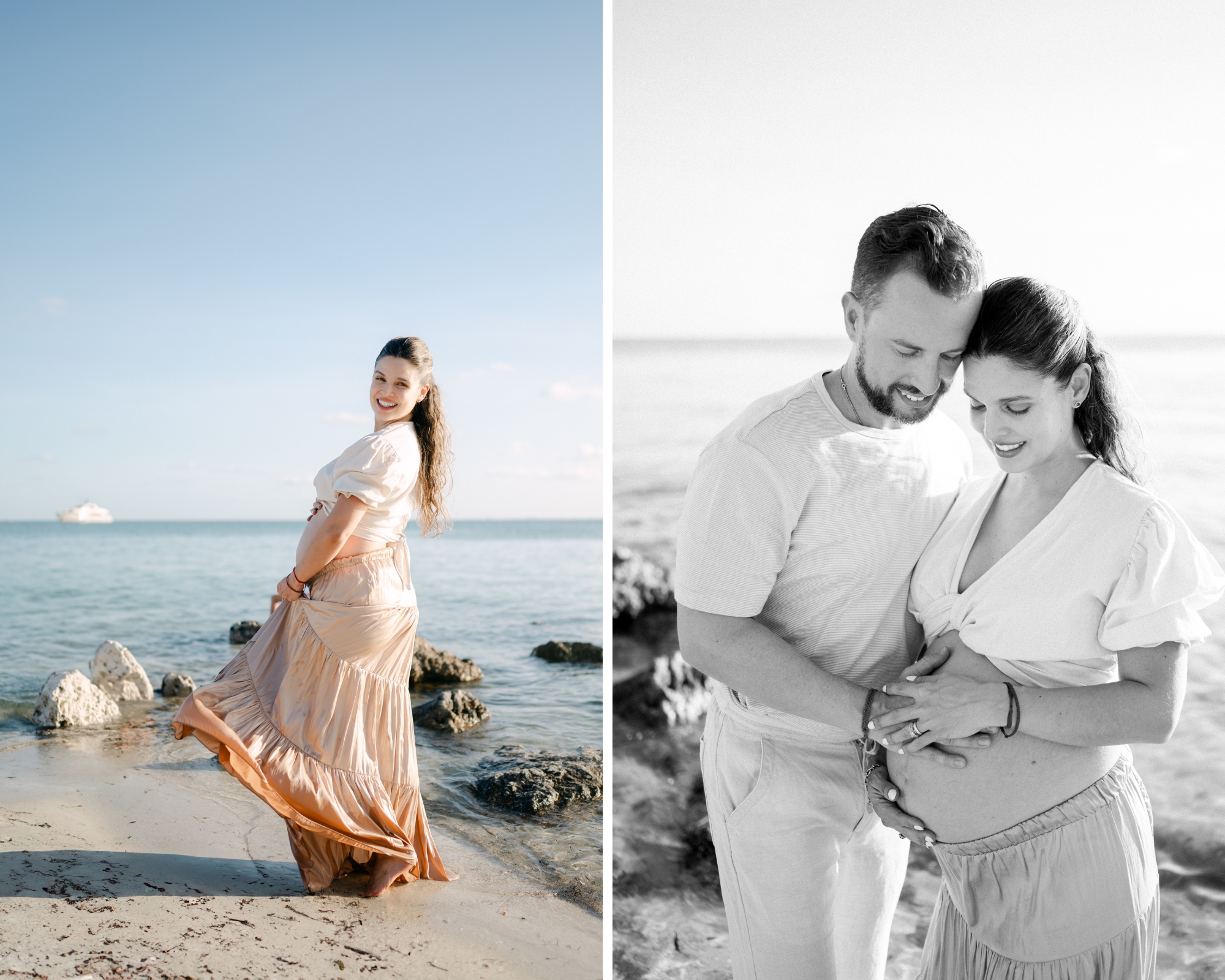 Miami maternity session on the beach