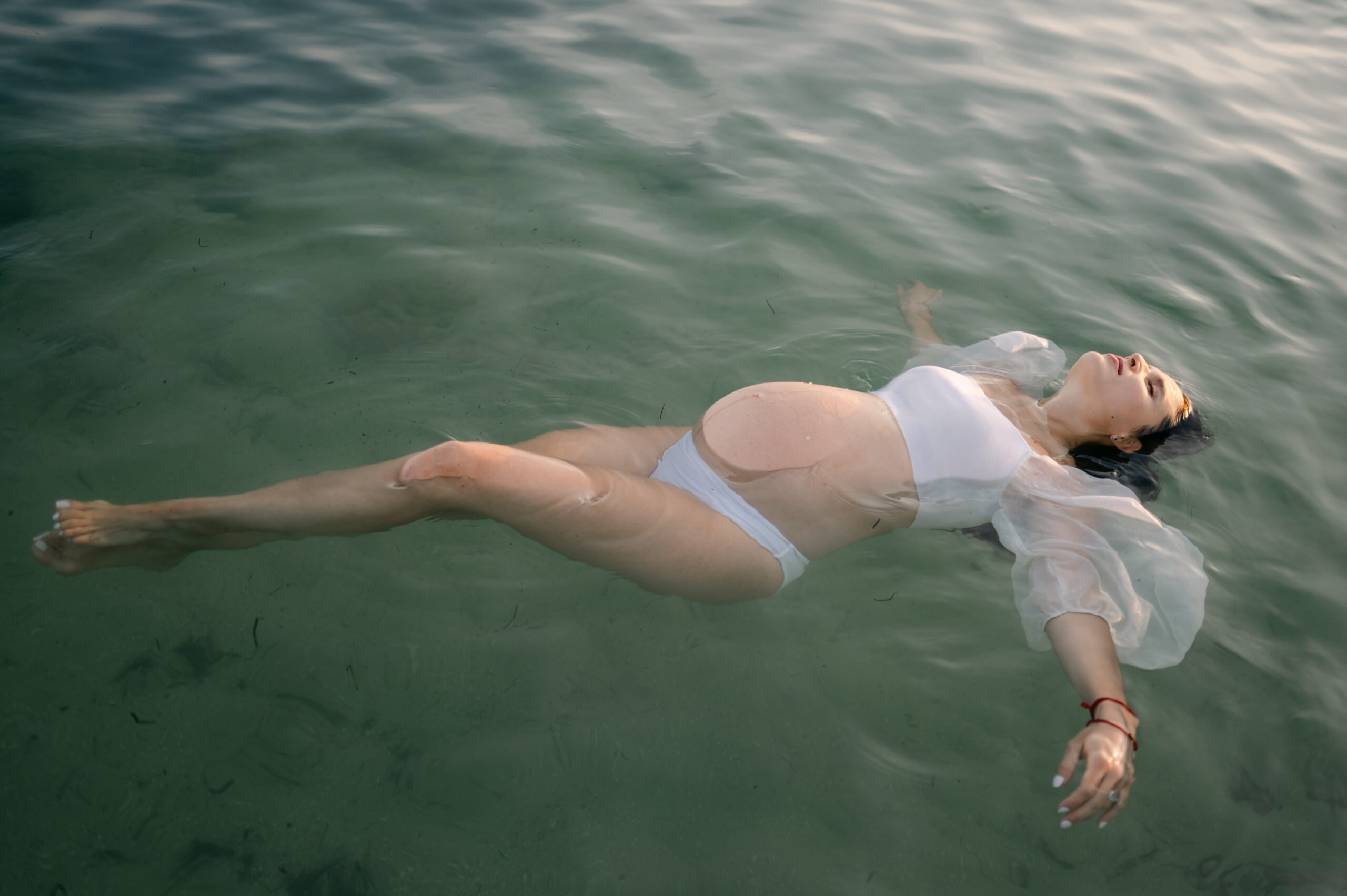 Maternity photoshoot in the water | Miami Photographer