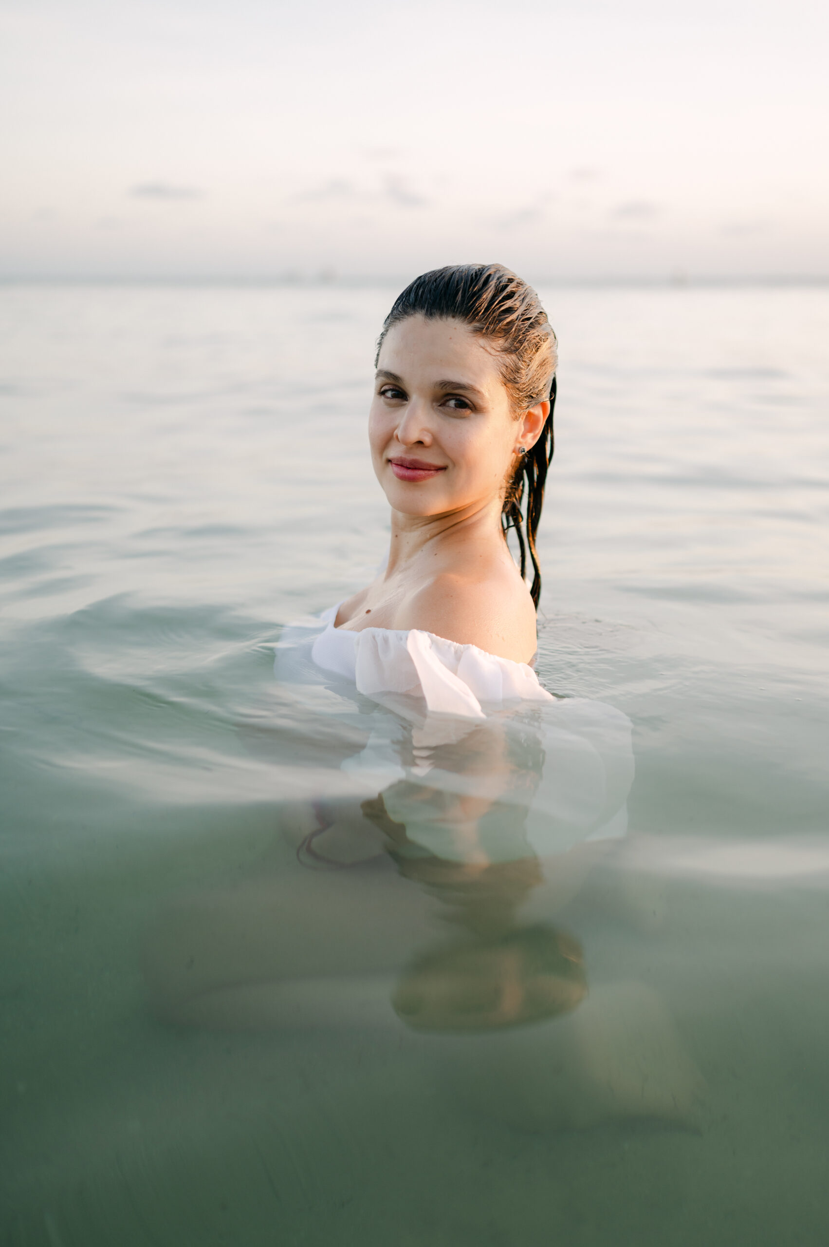 Photoshoot in the water