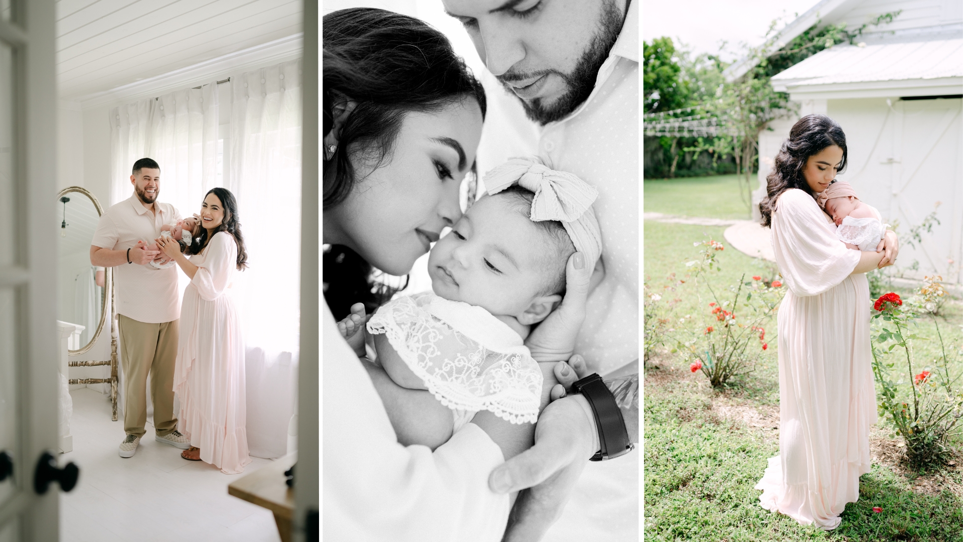 Miami outdoor newborn photoshoot at the cottage