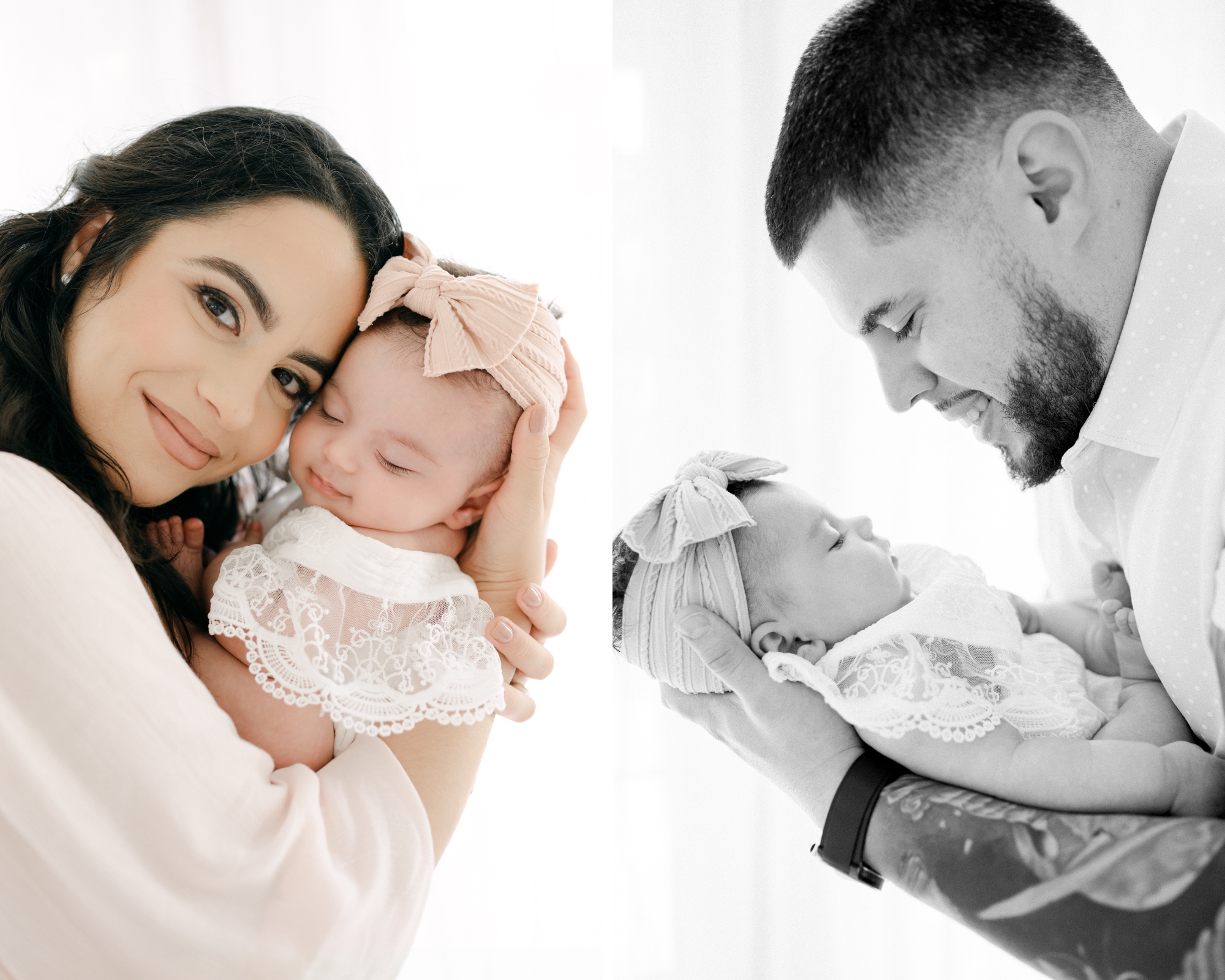 Perfect Parents portrait with their newborn