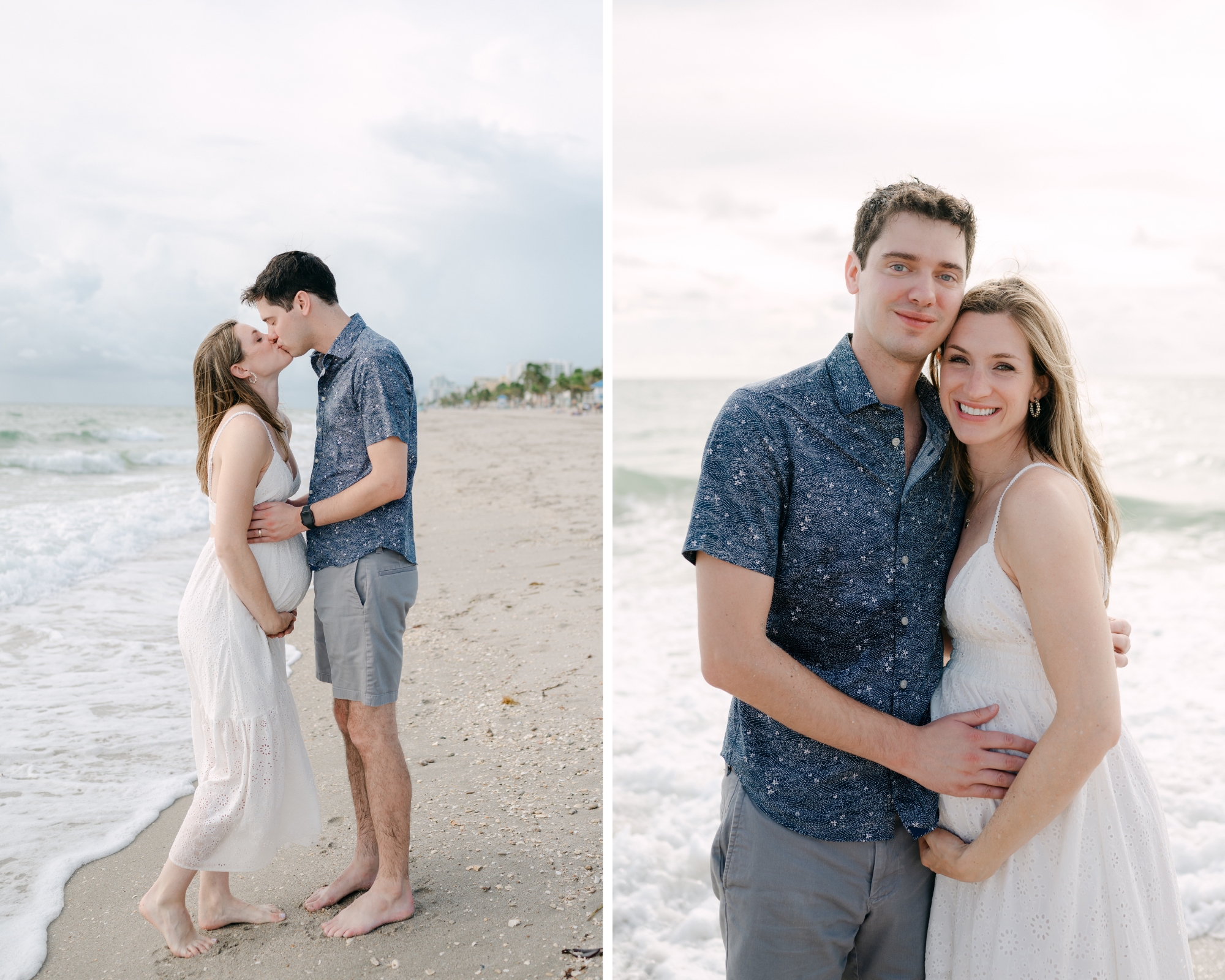 Maternity photoshoot on the beach in Fort Lauderdale