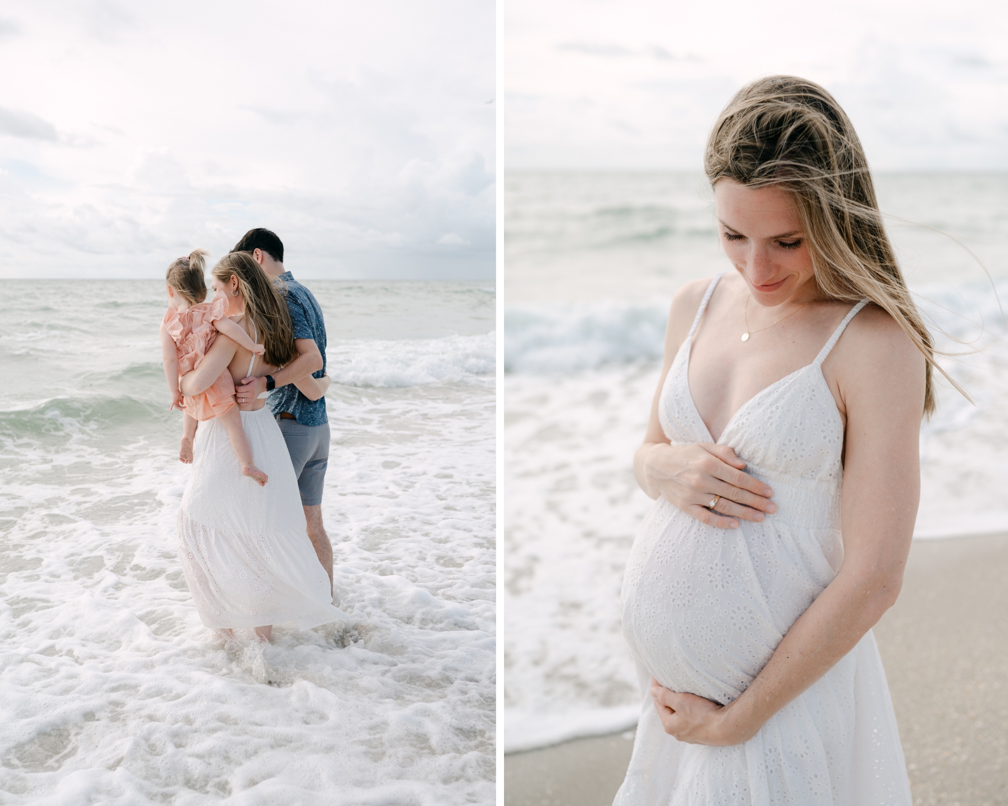 Maternity photoshoot at the beach