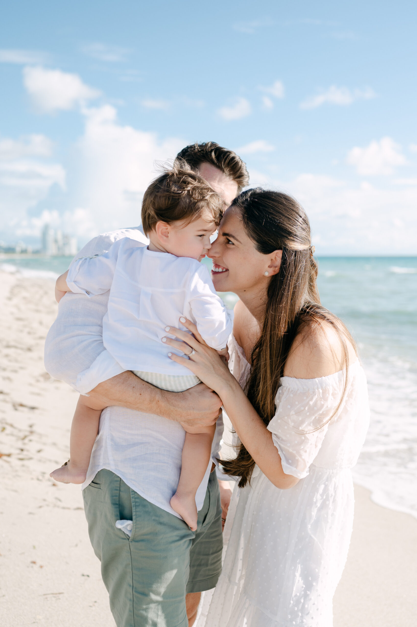 Family at the beach