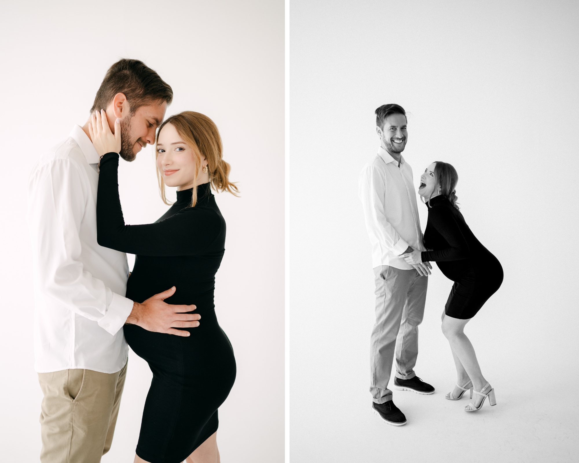 Maternity photoshoot in Miami studio