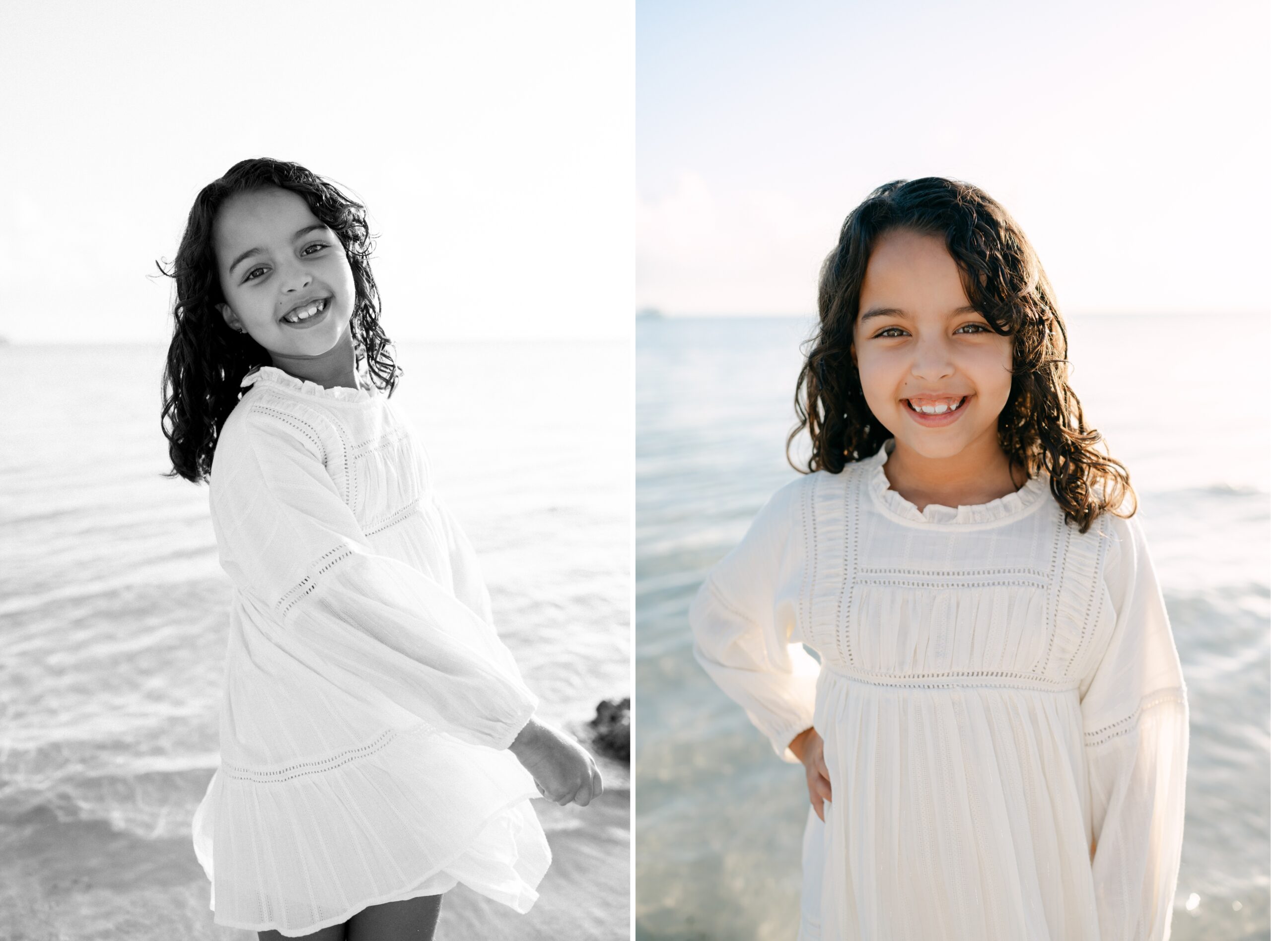 Daughter portrait on the beach