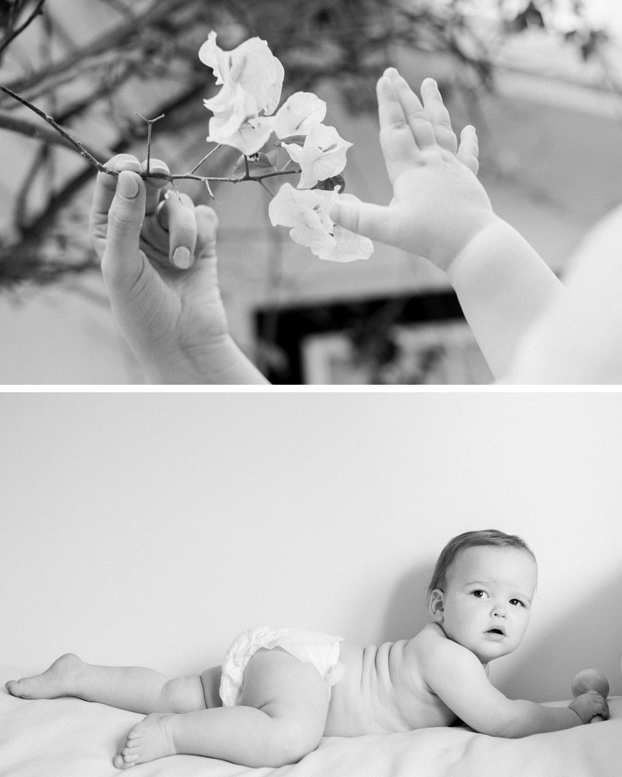 Black and white details by Miami family photographer 