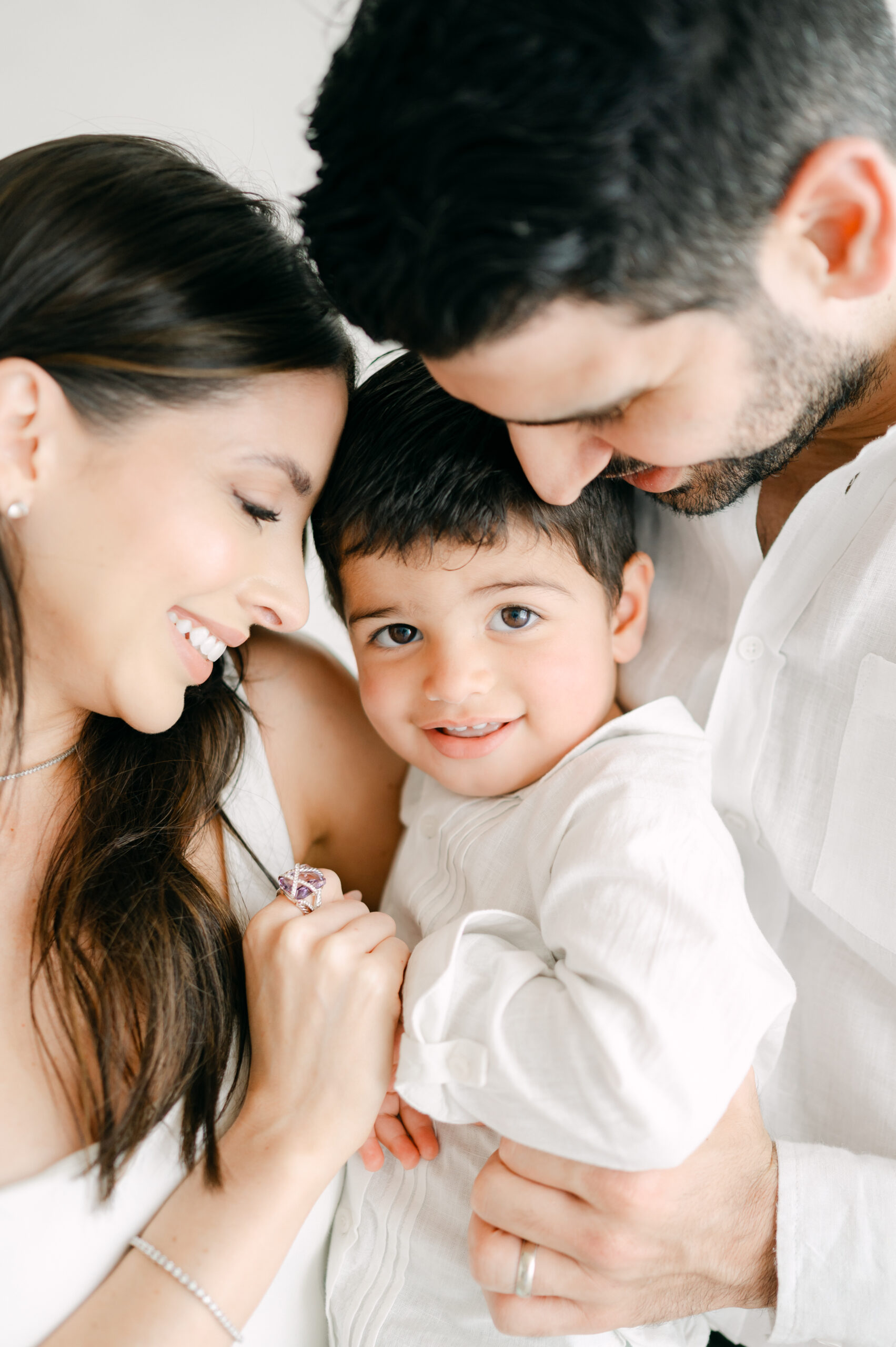 Close up of a family portrait