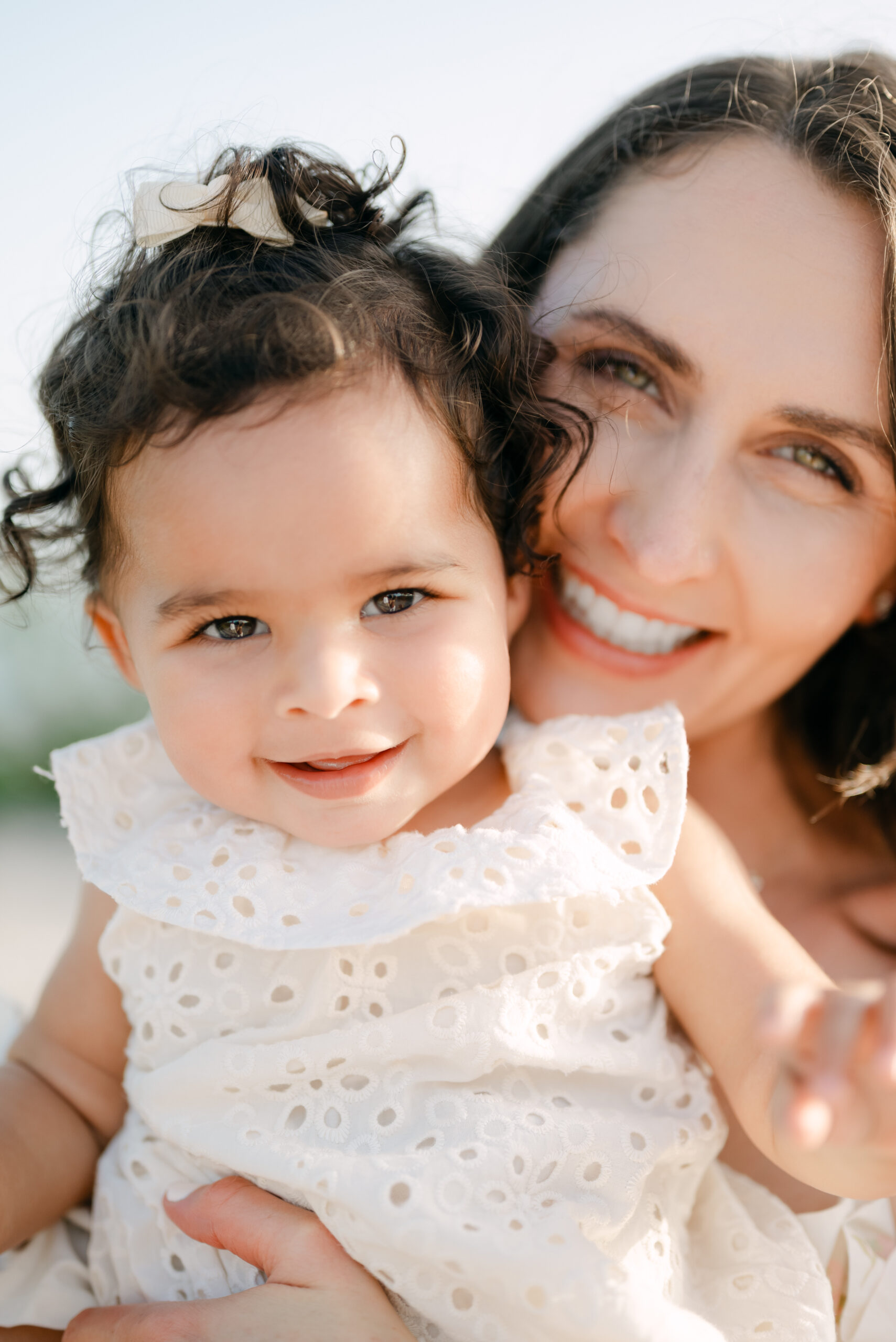 Mom and daughter portrait during Miami family photos