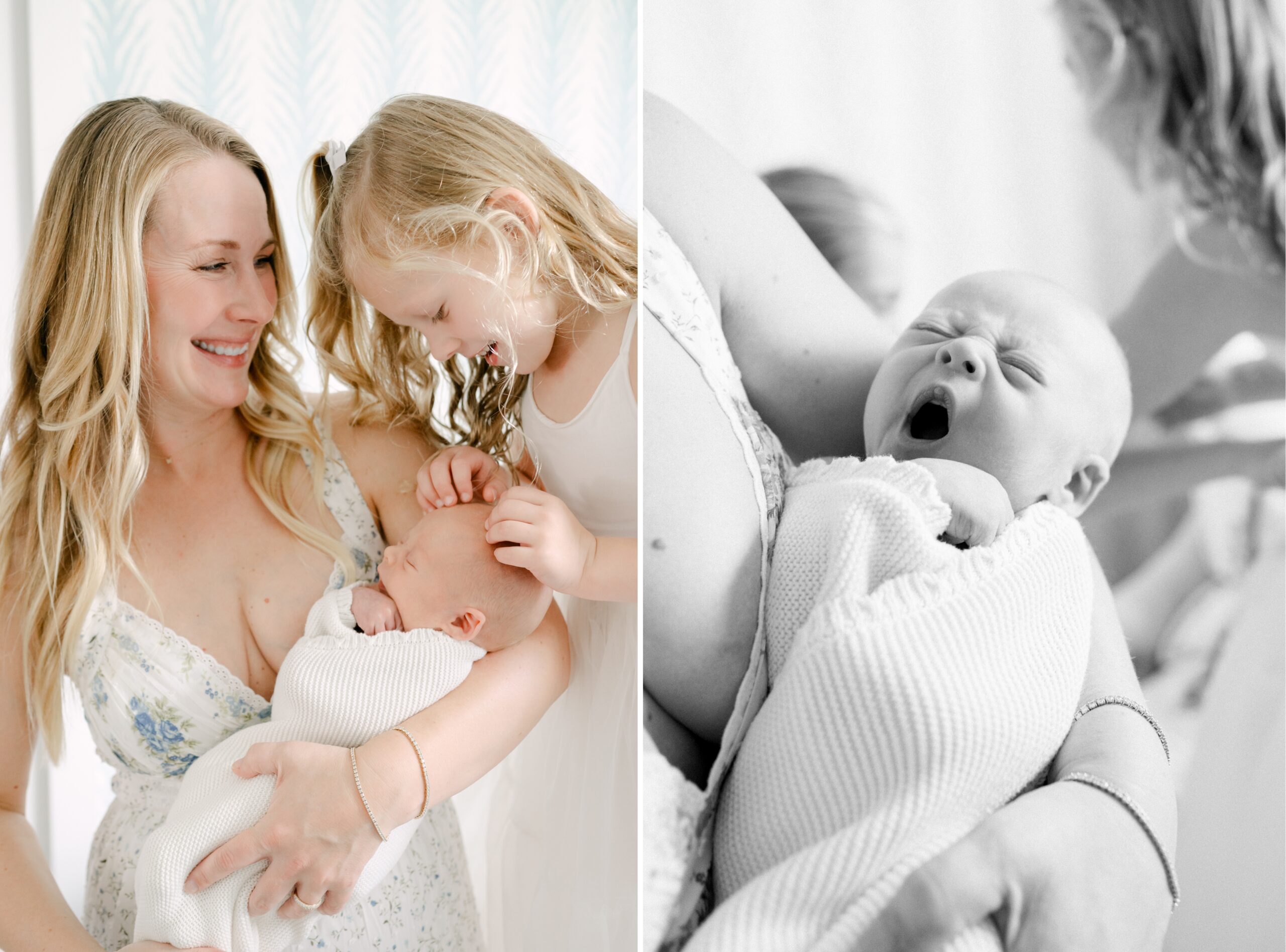 Tiny newborn baby boy portrait lifestyle session South Florida 