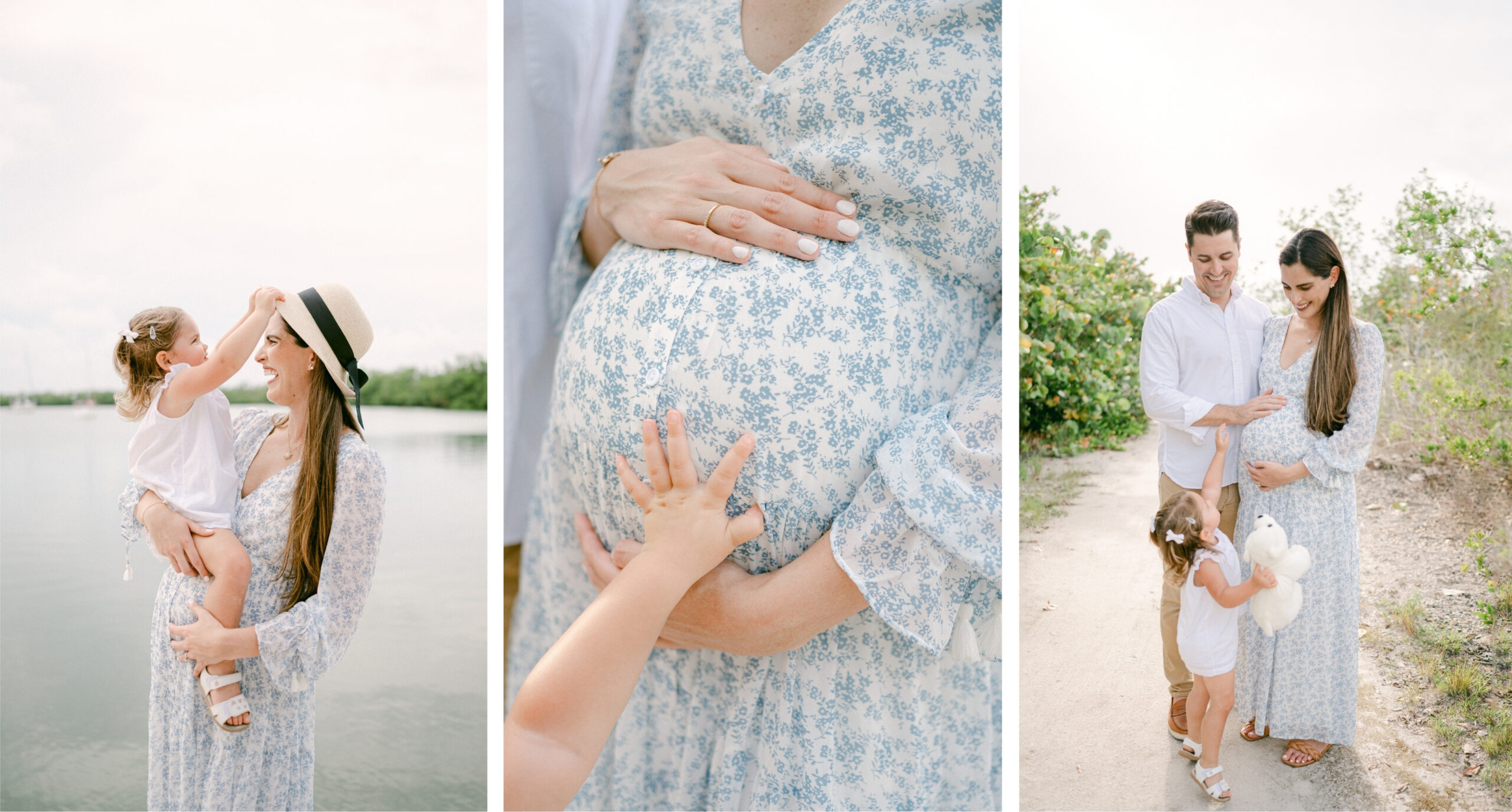 Maternity photos in nature Key Biscayne trail South Florida photographer
